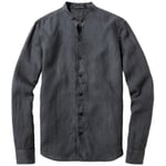 Camisa de hombre con cuello alto Antracita