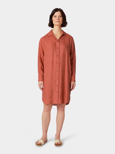 Robe chemise pour femme Orange