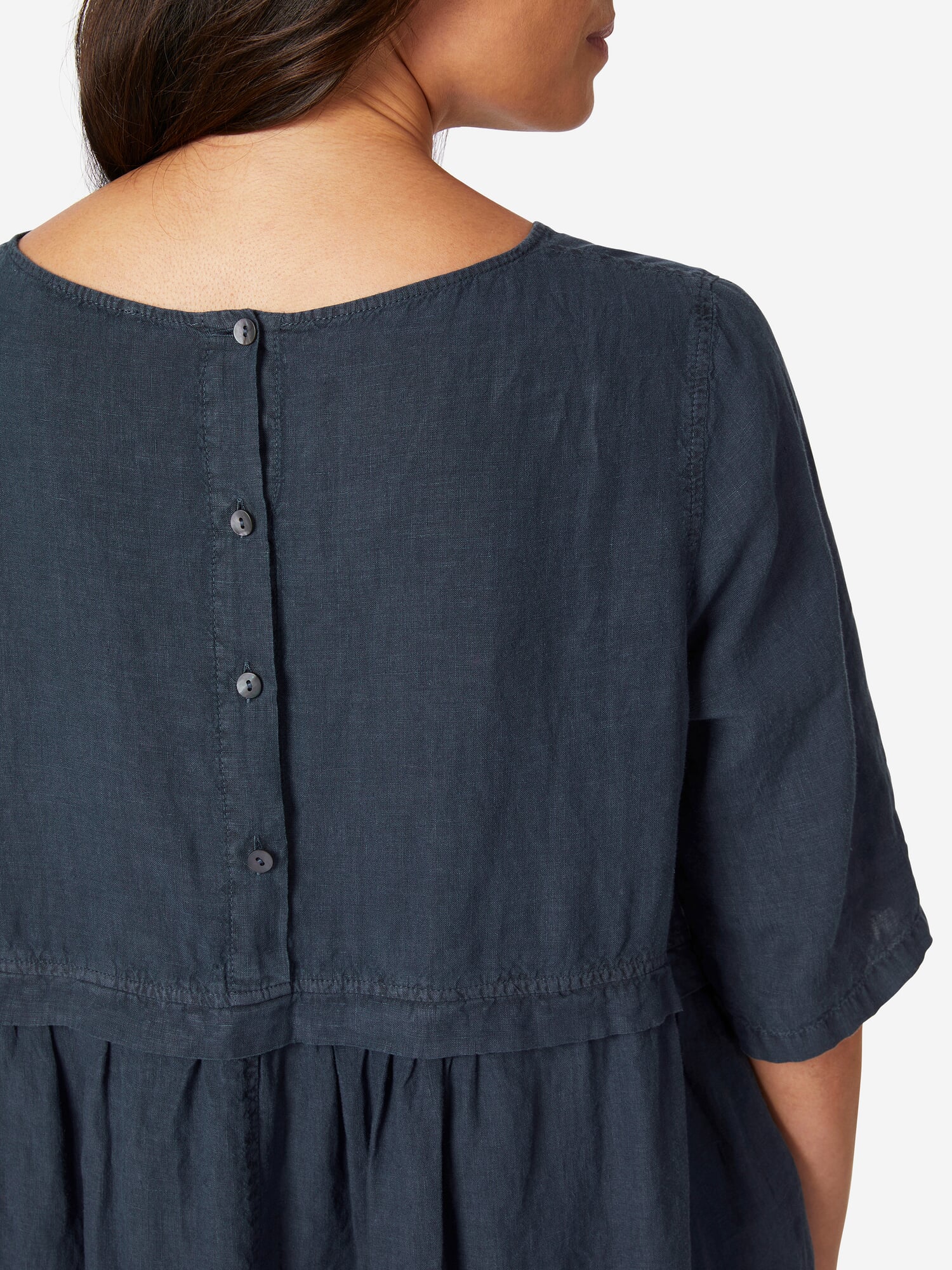 Ladies linen dress, Dark blue | Manufactum