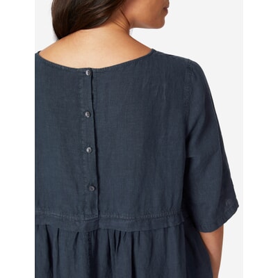Ladies linen dress, Dark blue | Manufactum Ladies linen dress, Dark blue | Manufactum