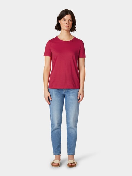 Dame-T-shirt Rød