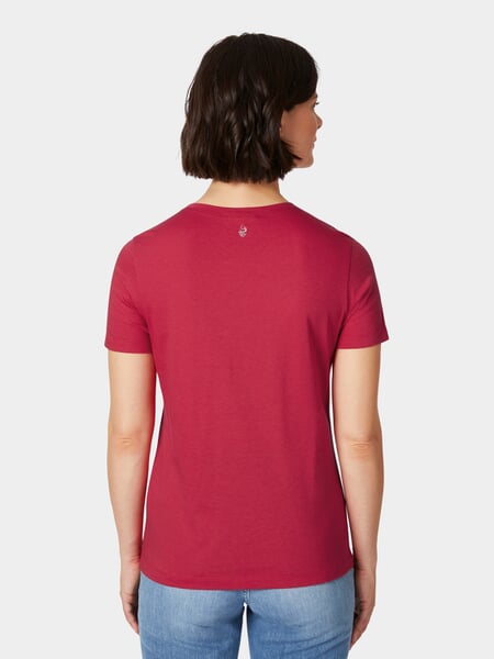 Dame-T-shirt Rød