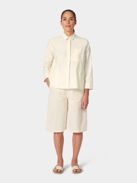 Damenbluse 3/4-Arm Naturweiß