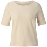 Camicia glitter da donna a maniche corte Naturale