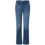 Dames Jeans Uitlopend Medium blauw