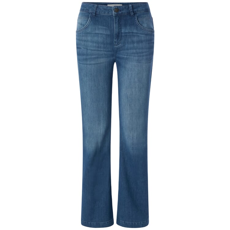 Jeans évasés pour femmes, Bleu moyen