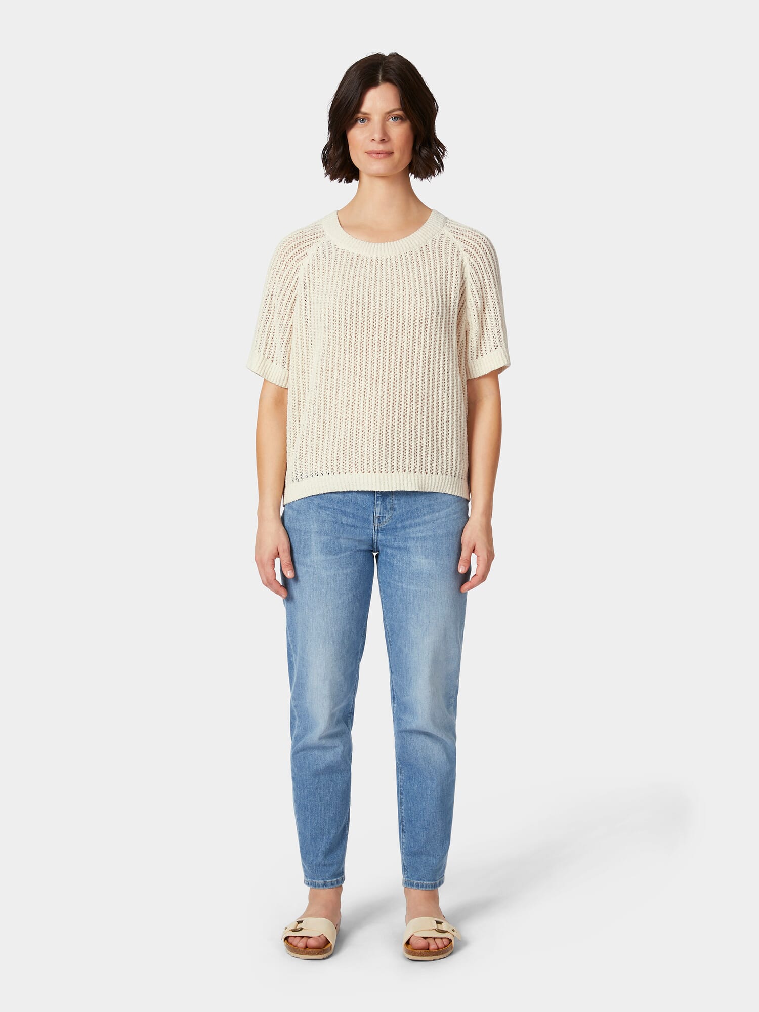 Ladies knitted shirt bouclé, Natural white | Manufactum Ladies knitted shirt bouclé, Natural white | Manufactum