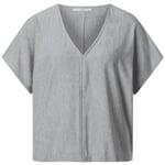 Kortærmet TENCEL™-skjorte til damer Grå melange