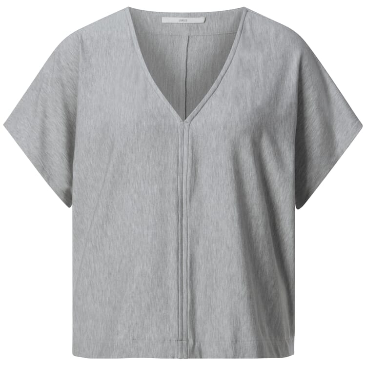 T-shirt femme à manches courtes TENCEL™, Gris chiné