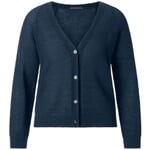 Damen-Strickjacke geknöpft Blau