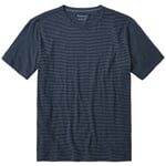 Heren-T-shirt gestreept Marineblauw