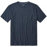 Stribet T-shirt til mænd Marineblå