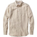 Men linen shirt Sand melange