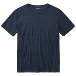 Herren-T-Shirt Leinen Navy