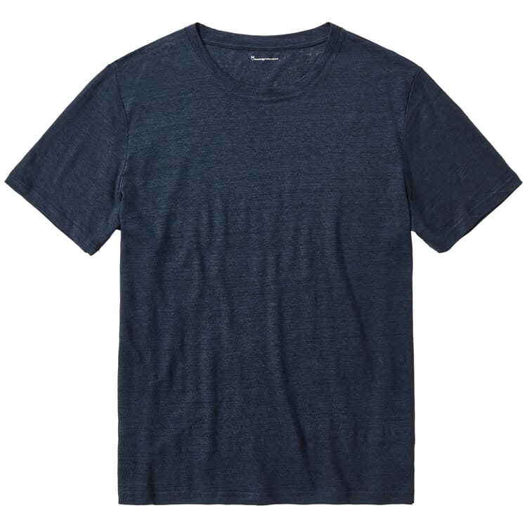 Herren-T-Shirt Leinen, Navy