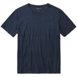 T-shirt i hør til mænd Navy