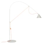 Ayno L 2.0 Floor Lamp Silk Gray Cable: Neon orange