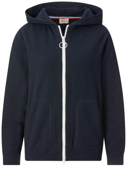 Damen-Frottee-Kapuzenjacke Blau