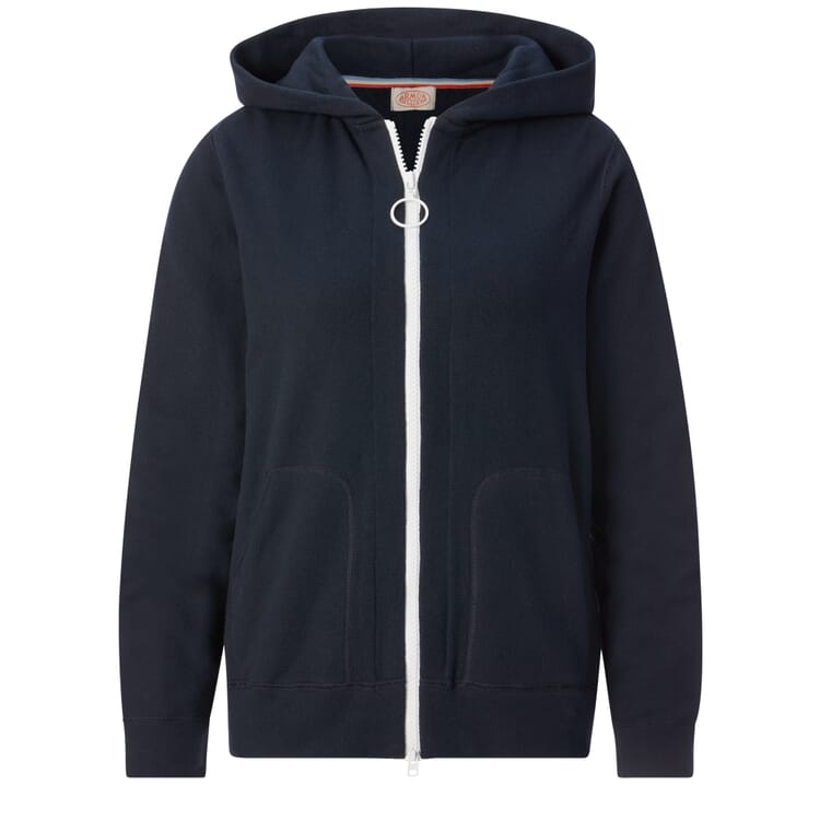 Veste à capuche en éponge pour femmes, Bleu