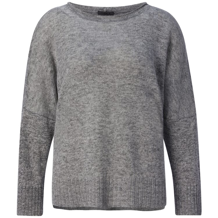 Damen-Leinenpullover, Graumelange