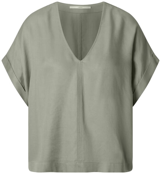 Kortærmet damebluse Salviegrøn