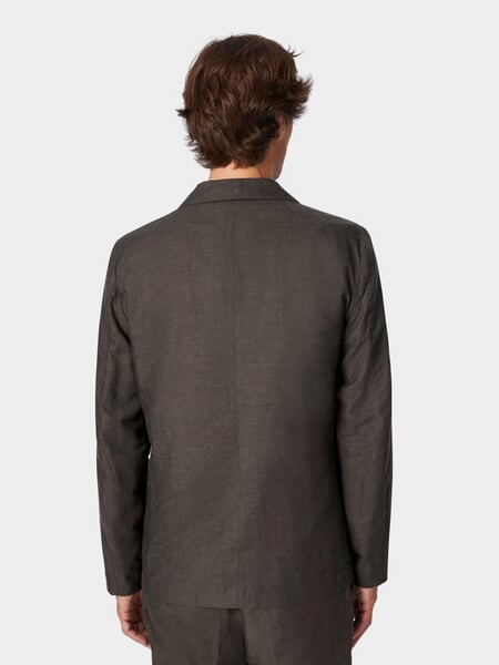 Men's jacket Graphite brown, presented on a model