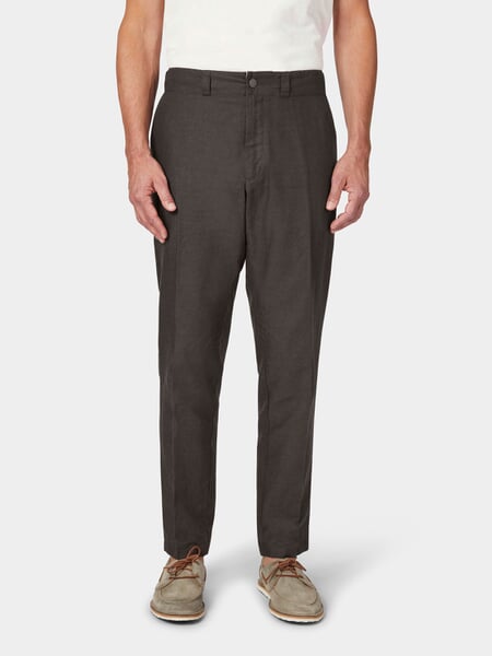 Men's trousers Graphite brown, presented on a model