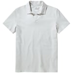 Men's half-sleeved polo shirt Light gray