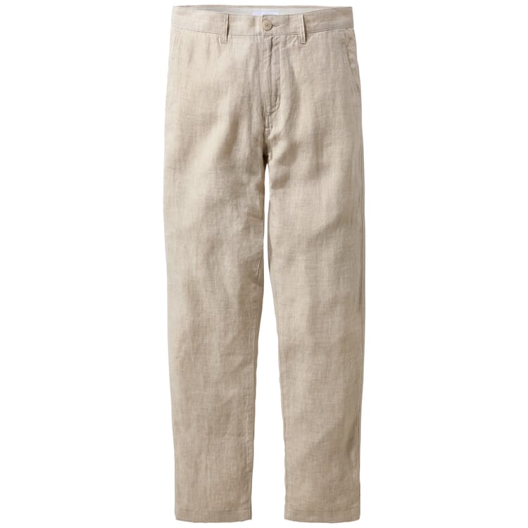 Herren-Leinenhose, Sandmelange