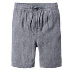 Pantaloncini da uomo in lino Blu melange