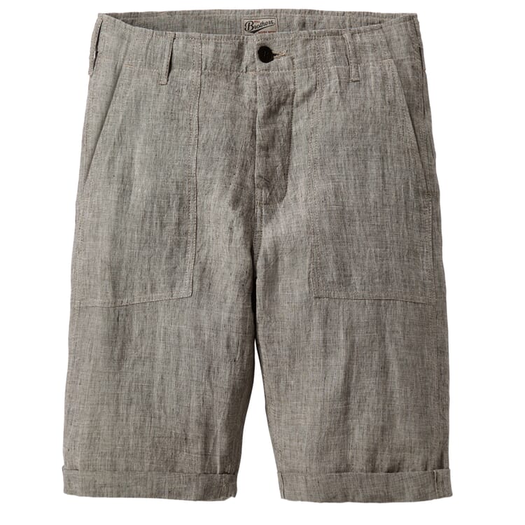 Pantalones cortos de lino para hombre 1962, Beige melange