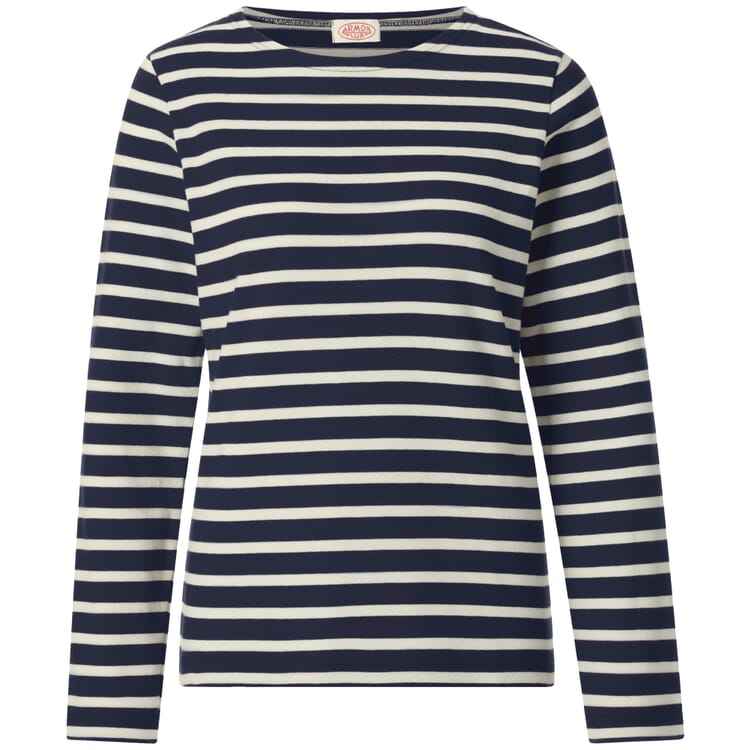 Dames-gebreide truien, Marine-Naturel