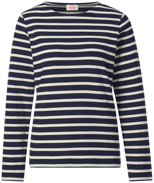 Jersey de punto para mujer Azul marino-natural