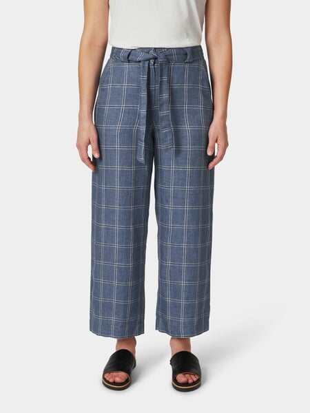Pantaloni da donna a quadri Azzurro, Tragebild
