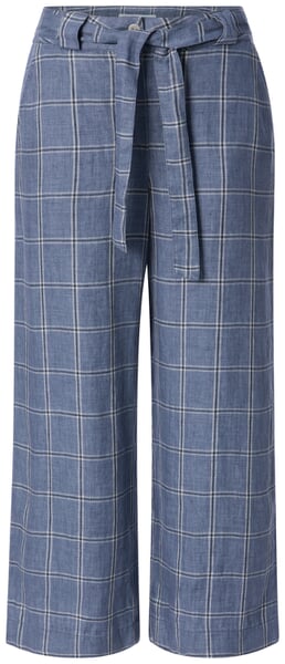 Pantalon femme à carreaux Bleu clair