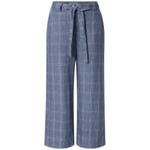 Pantaloni a scacchi da donna Azzurro