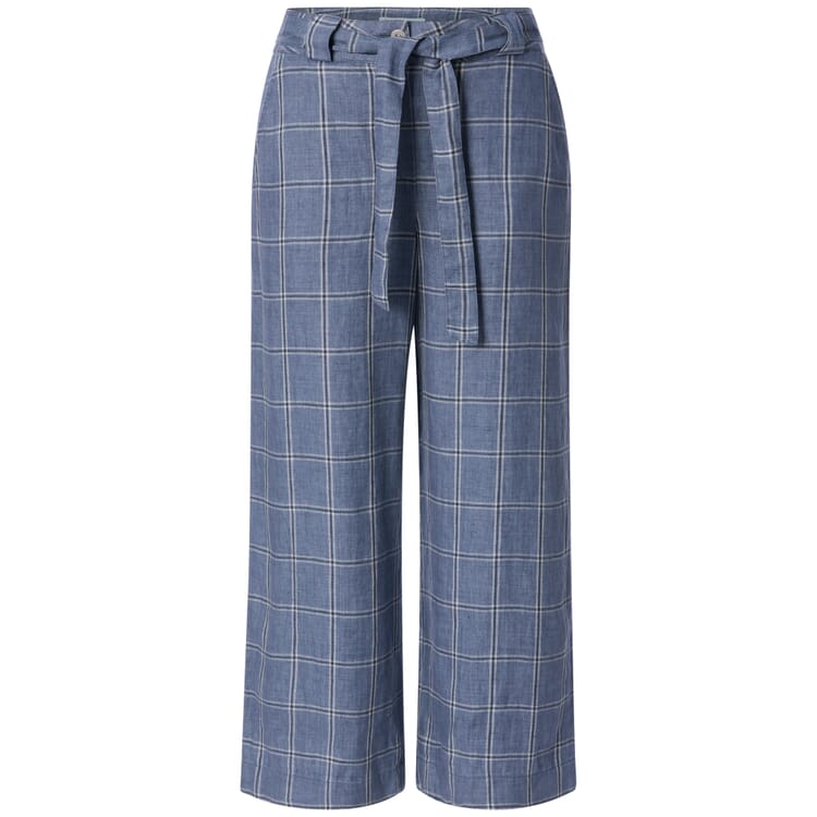 Women’s Checkered Pants, Light blue