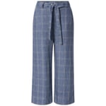 Women's plaid pants Light blue