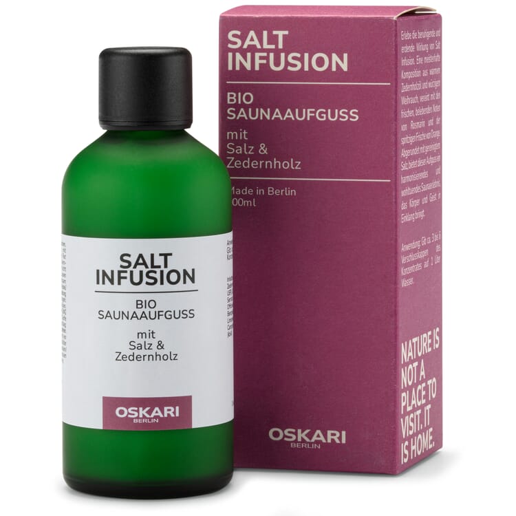 Salt sauna infusion, Salt Infusion