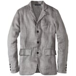 Veste en lin pour hommes Gris mélangé