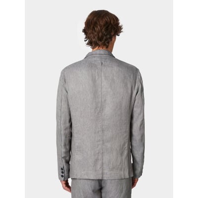 Linen Suit Jacket Target Men's Linen Jacket, Grey Melange Manufactum