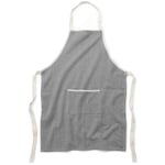 Delantal de cocina en espiga Gris