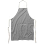 Tablier de cuisine à chevrons Gris