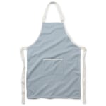 Herringbone kitchen apron Blue