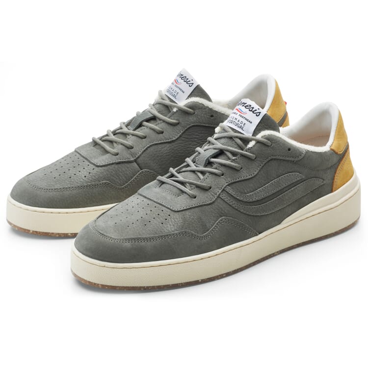 Herren-Sneaker Nubuk G-Soley, Grau-Ocker