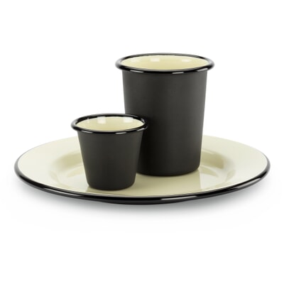 Emaille-Geschirr, Großer Becher Ø 8 cm