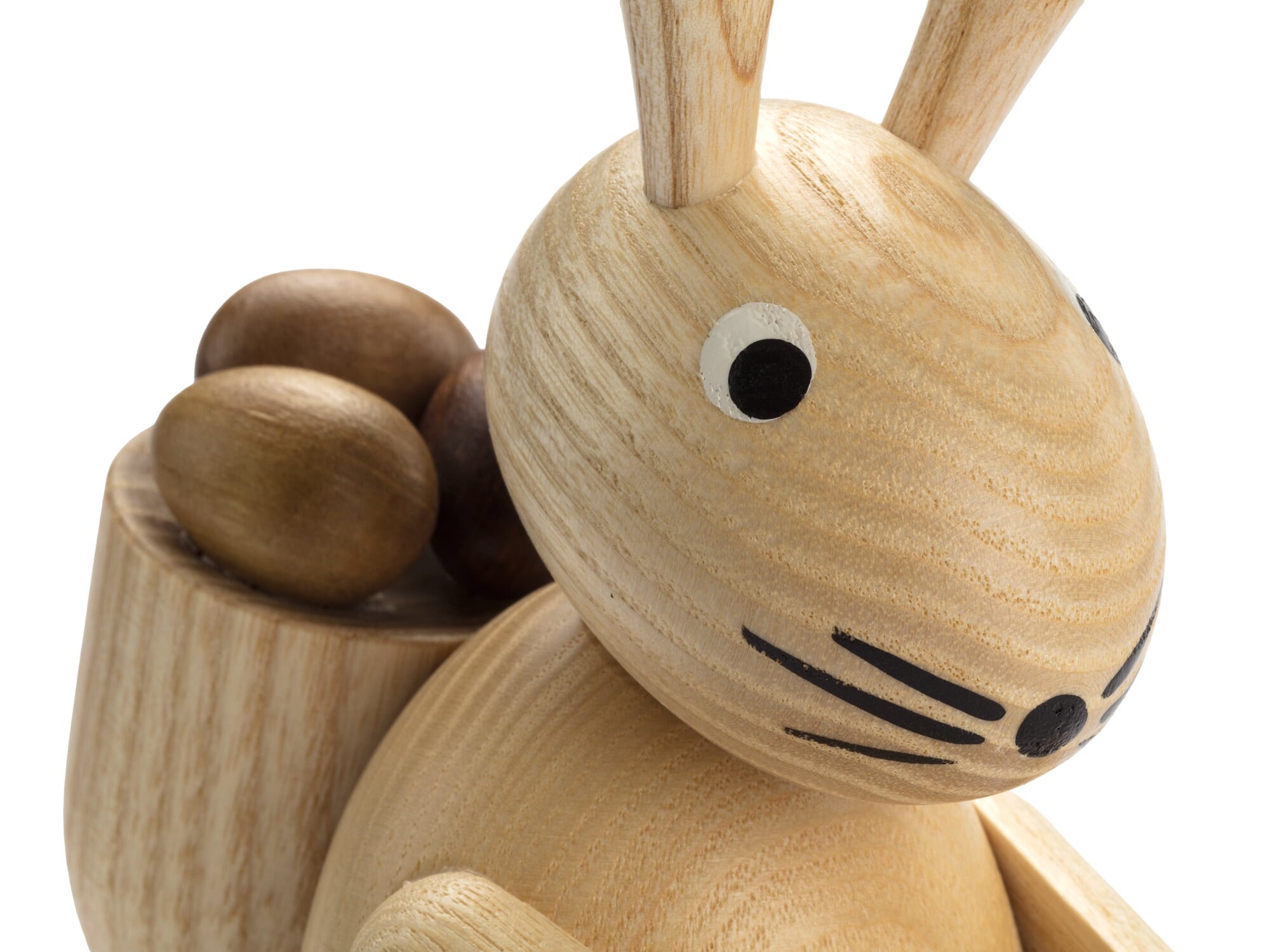 Osterhase groß Eschenholz
