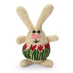 Lapin de Pâques en coton crocheté