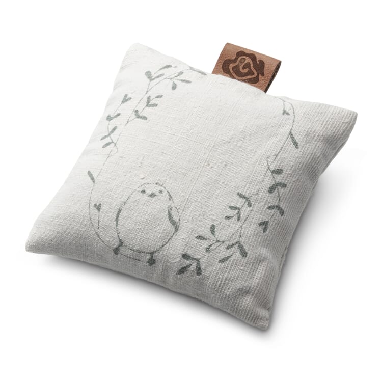 Coussin parfumé en lin antique avec fleurs de lavande