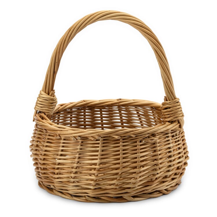 Petit panier en osier avec anse